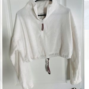 UO Pullover Sherpa Half Zip Jacket